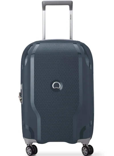 ديلسي _باريس كلافيل ترولي كابينة بعجلات مزدوجة قابلة للتوسيع 55 سم - أزرق جينز